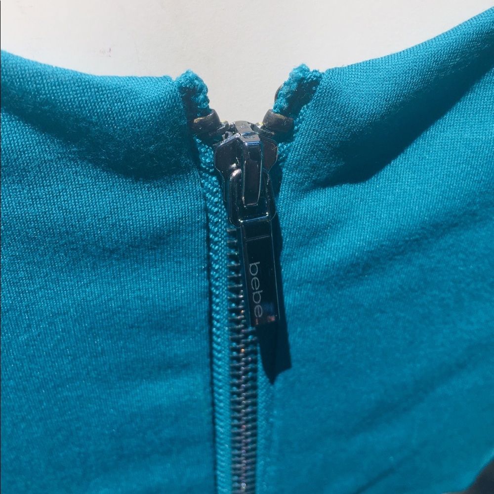 Bebe beaded camisole bra top in aqua green /blue embellished corset top - Picture 6 of 7